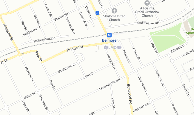 Map – Belmore, Sydney